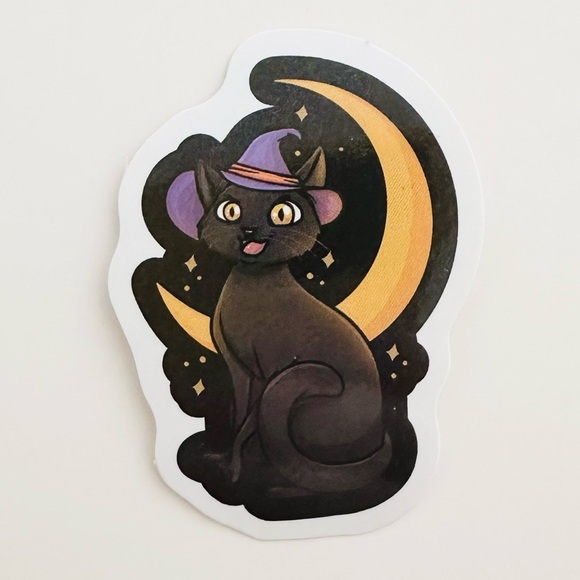 10/$10 Witchy Cat Sticker - Picture 1 of 1